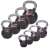 Sport-Thieme® Kettlebell Set gummiert mit Chrom-Griff